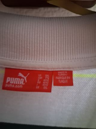 Polo Puma Rayas Manga Corta Talla L