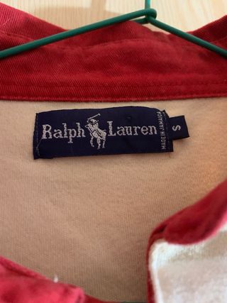 Polo Ralph Lauren Beige Rayas Talla S Vintage.