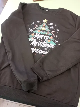 Maglione Felpa Natale Albero Multicolore