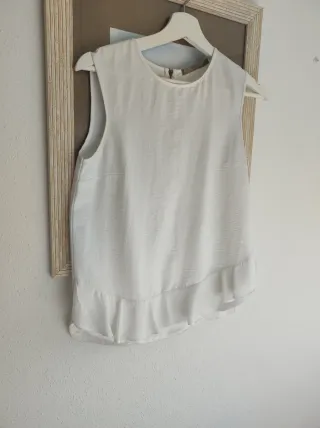 Blusa blanca Sfera volante