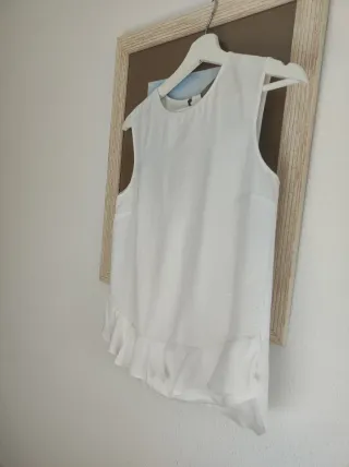 Blusa blanca Sfera volante