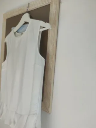 Blusa blanca Sfera volante