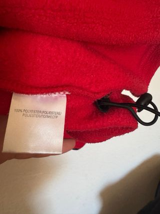 Sudadera polar roja (unisex)