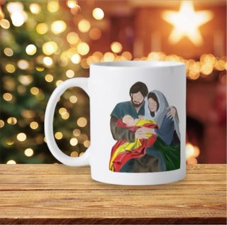 Taza Navidad con Adornos Navideños