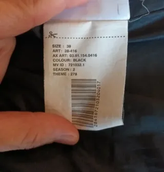 Chaqueta negra mujer talla M