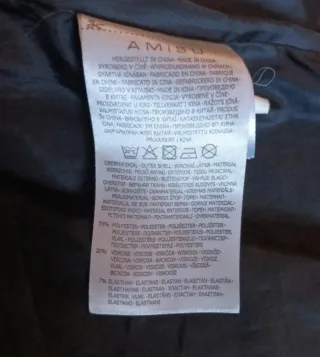 Chaqueta negra mujer talla M