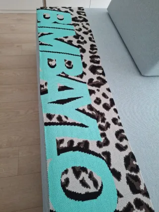 Bufanda Bimba y Lola Animal Print Turquesa