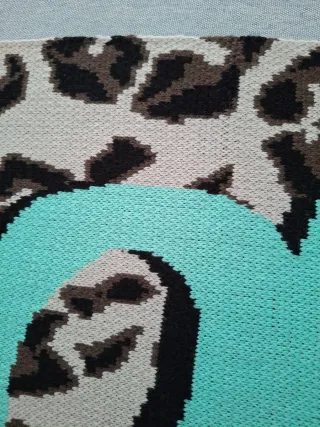 Bufanda Bimba y Lola Animal Print Turquesa