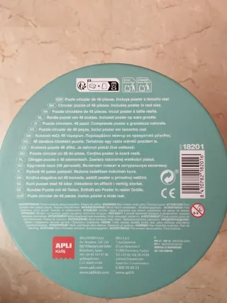 Puzzle Mapamundi Apli Kids +5 Años