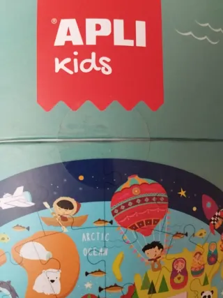 Puzzle Mapamundi Apli Kids +5 Años