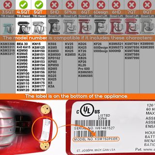 NUOVO - Ciotola compatibile KitchenAid in acciaio inox