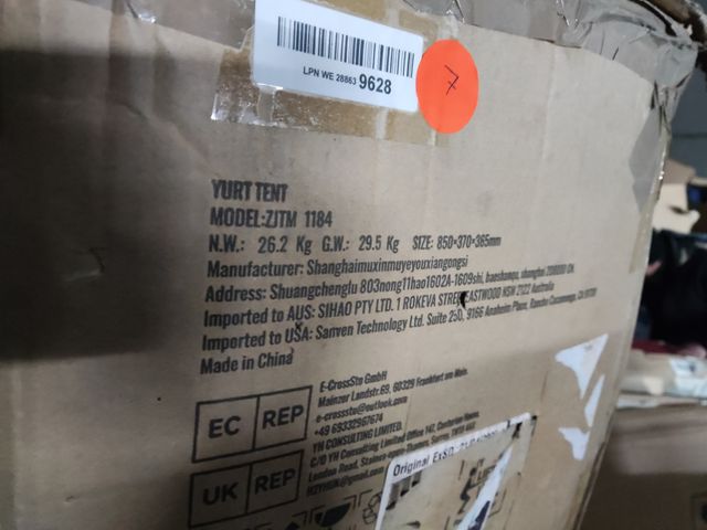 VEVOR Tienda de Campana de Lona de 5m,4 estaciones