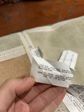 Alfombra Piel Beige y Marrón