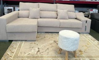 Sofá modular gris tela envío gratis nuevos