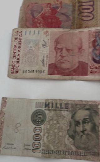 Lote de Billetes Antiguos de Colección