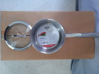 Batería Cocina Kuhn Rikon Blanca y Plateada