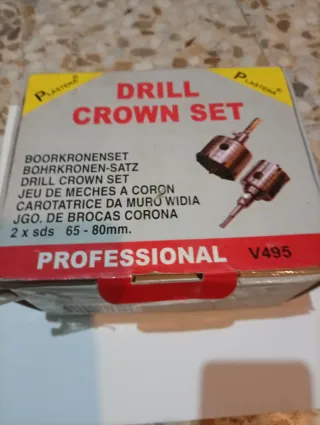 Set 2 Brocas Corona Widia 65-80mm