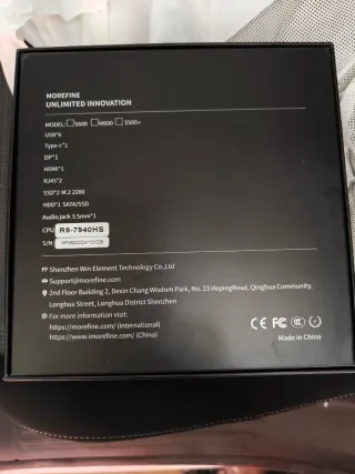 Mini PC Morefine M600 AMD Ryzen 9 7940 hs