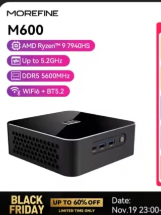 Mini PC Morefine M600 AMD Ryzen 9 7940 hs