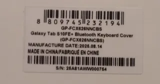 Samsung Galaxy Tab S10 FE+Teclado