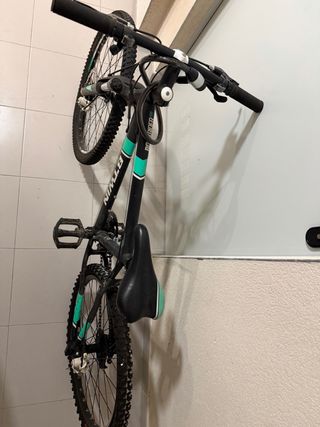 Bicicleta Rockrider 700 24 Negra/Verde