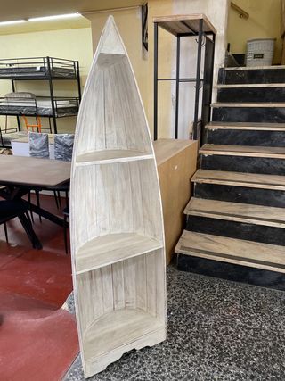 Estantería Barco Madera Blanca