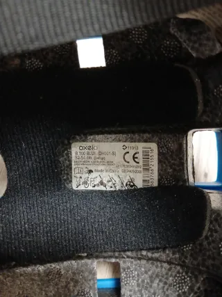 Casco Oxelo ajustable azul