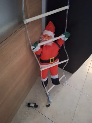 Papá Noel Escalador con Luz