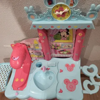 Cocinita Minnie Mouse + maquina + carrito