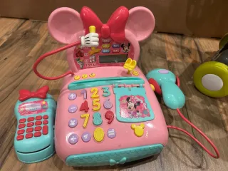 Cocinita Minnie Mouse + maquina + carrito