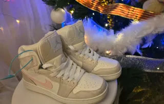 Zapatillas botas Blancas y Rosas Talla 39