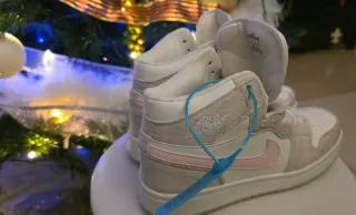 Zapatillas botas Blancas y Rosas Talla 39