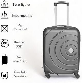 Valija negra con ruedas