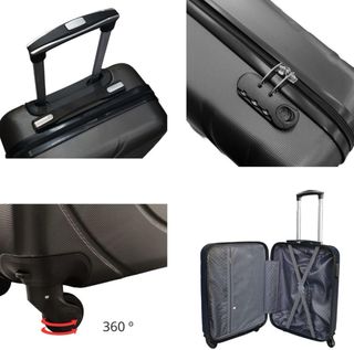 Valija negra con ruedas