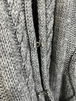 Poncho Moschino Lana Alpaca Grigio Taglia L