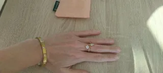 Pulsera y Anillo Dekorazón Dorados