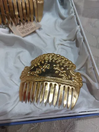 Peinetas Fallera Doradas Niña