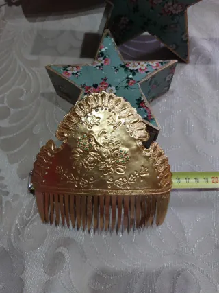 Peinetas Fallera Doradas Niña