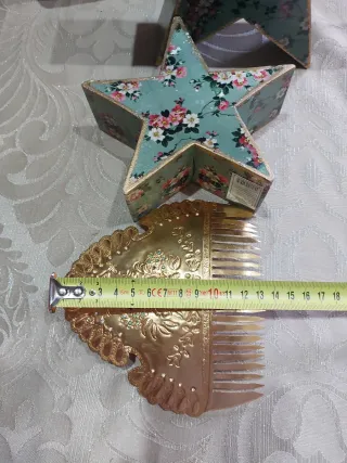 Peinetas Fallera Doradas Niña