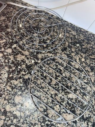 Juego de 2 rejillas metálicas cocina/ microondas