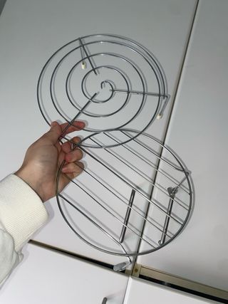 Juego de 2 rejillas metálicas cocina/ microondas