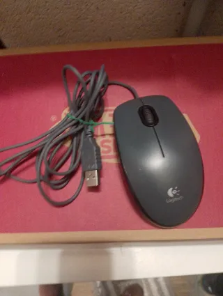 Ratón Logitech Gris USB