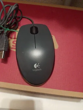 Ratón Logitech Gris USB