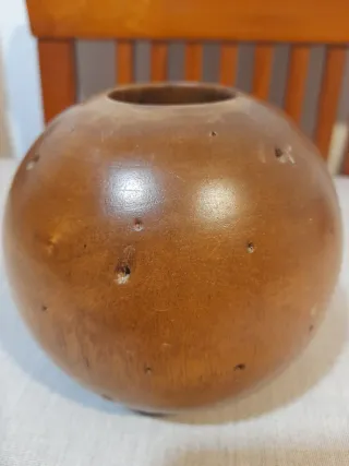 Portavelas de madera