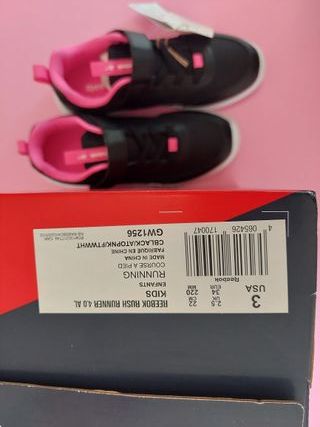 Zapatillas Reebok Niña Talla 34 Negras/Rosa