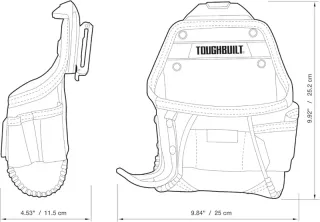 ToughBuilt TOU-CT-24 Bolsa ClipTech con Presilla Martillo