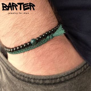 Pulsera Barter 302 Eyasi Hombre Negra/Verde