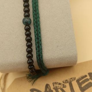 Pulsera Barter 302 Eyasi Hombre Negra/Verde