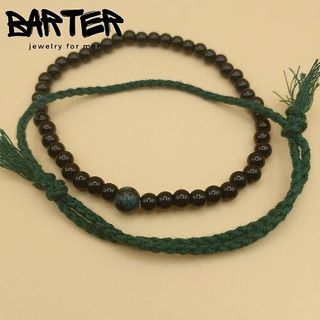 Pulsera Barter 302 Eyasi Hombre Negra/Verde