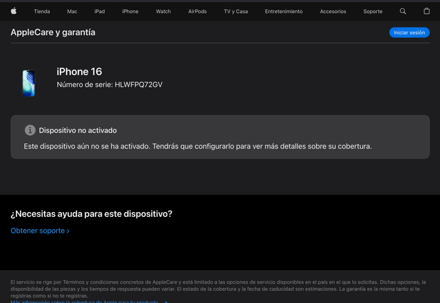 iPhone 16 128GB Negro Precintado SIN ABRIR